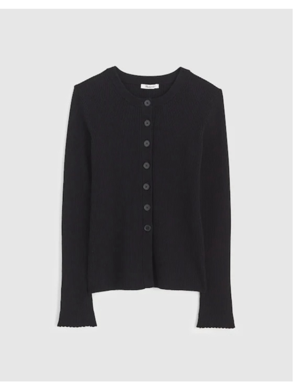 NWOT Madewell Whipstitched Longline Cardigan in Merino Blend black size medium